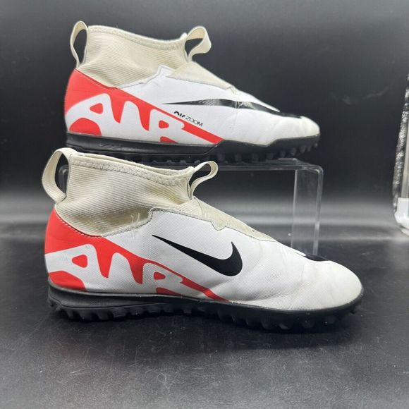 Nike Jr Zoom Superfly 9 Academy Turf FA23 White Youth Size 5Y DJ5616-600 EUC - Picture 2 of 7